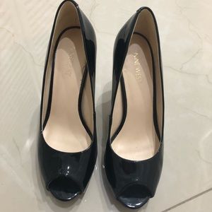 NINE WEST Womens Camys Peep Toe Pumps